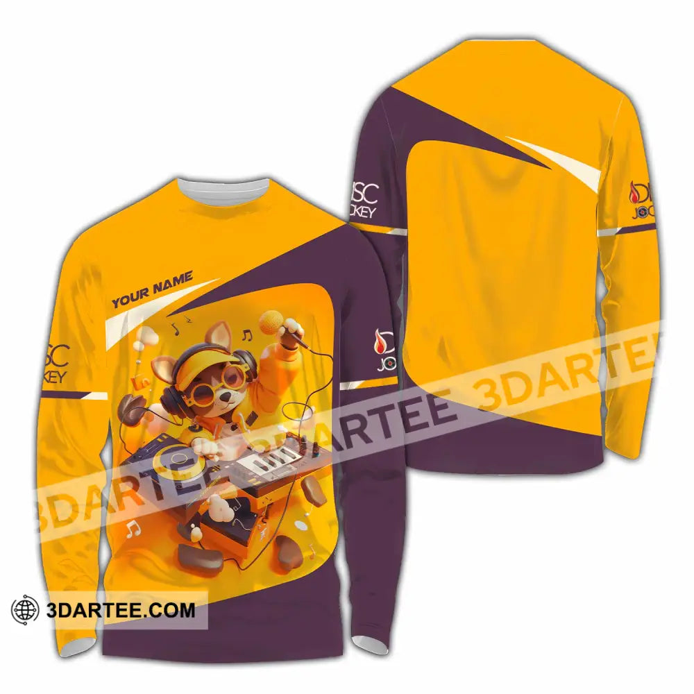 Unisex Shirt - Custom Text Shirt DJ Shirt Shirt Long Sleeve Shirt / S T-shirt