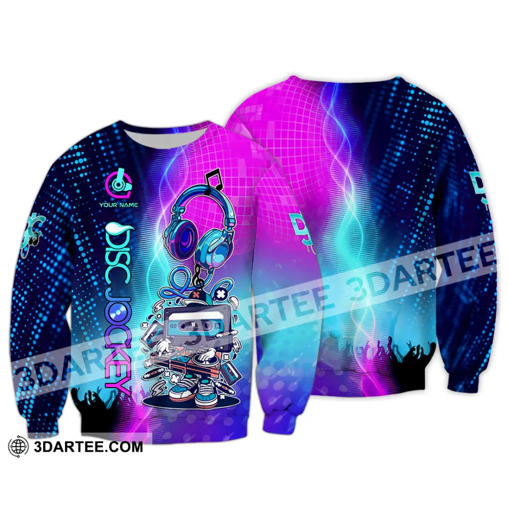 Unisex Shirt - Custom Text Shirt DJ Shirt Long Sleeve / S T-shirt