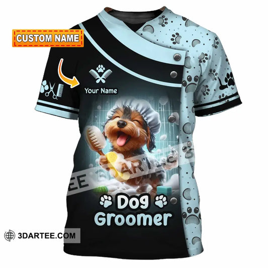 Unisex Shirt - Custom Text Shirt Dog Groomer Shirt T-shirt