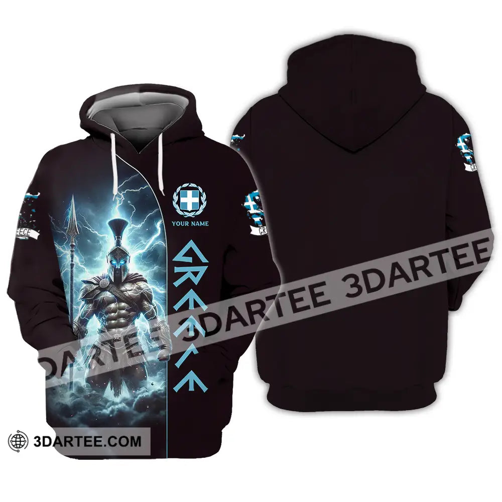 Unisex Shirt - Custom Text Greece Hoodie / S T-Shirt