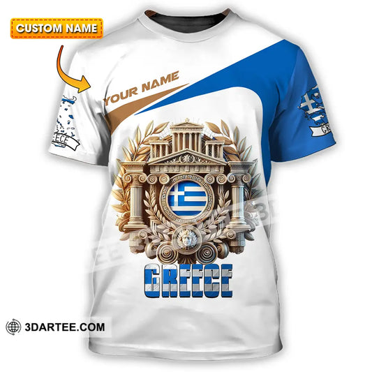 Unisex Shirt - Custom Text Greece T-Shirt
