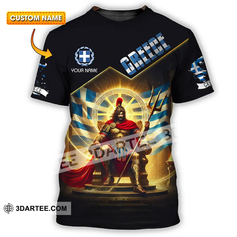 Unisex Shirt - Custom Text Greece T-Shirt