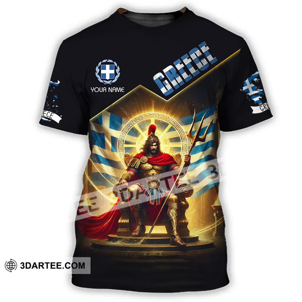 Unisex Shirt - Custom Text Greece T-Shirt / S T-Shirt