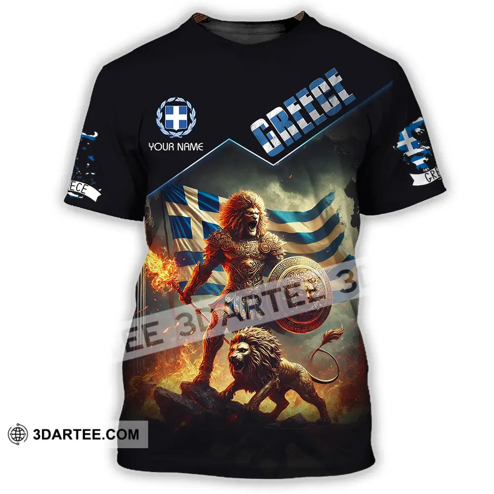Unisex Shirt - Custom Text Greece T-Shirt / S T-Shirt