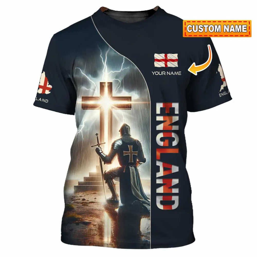 Unisex Shirt - Custom Text Shirt Guardian Of England T-shirt