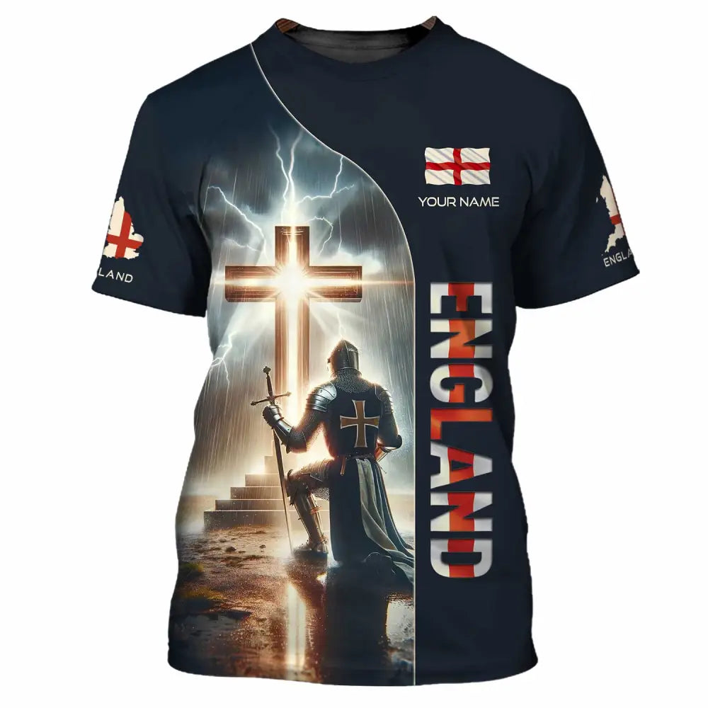 Unisex Shirt - Custom Text Shirt Guardian Of England T-Shirt / S T-shirt
