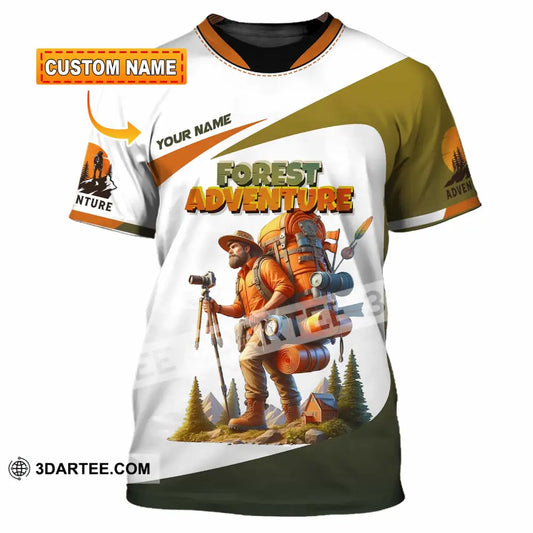 Unisex Shirt - Custom Text Shirt Hiking Forest Adventure T-shirt