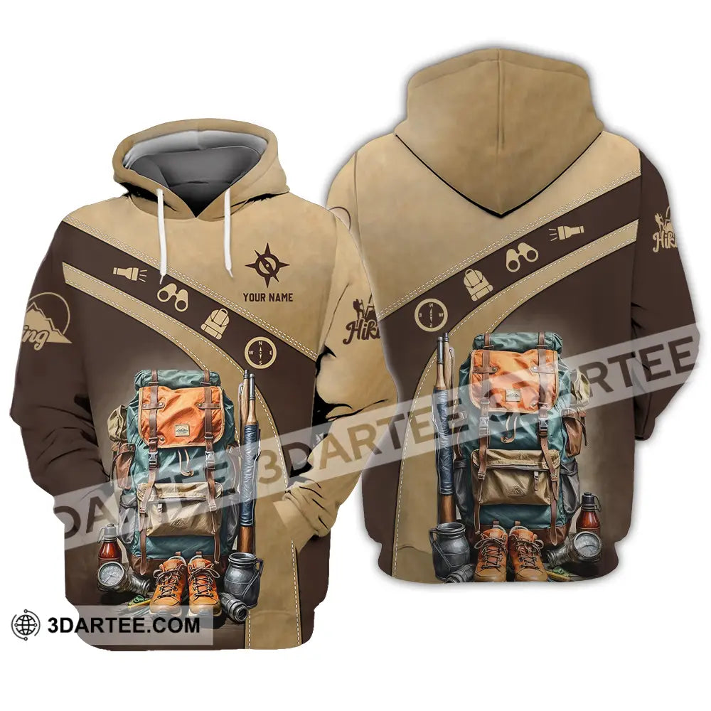 Unisex Shirt - Custom Text Shirt Hiking Shirt Hoodie / S T-shirt