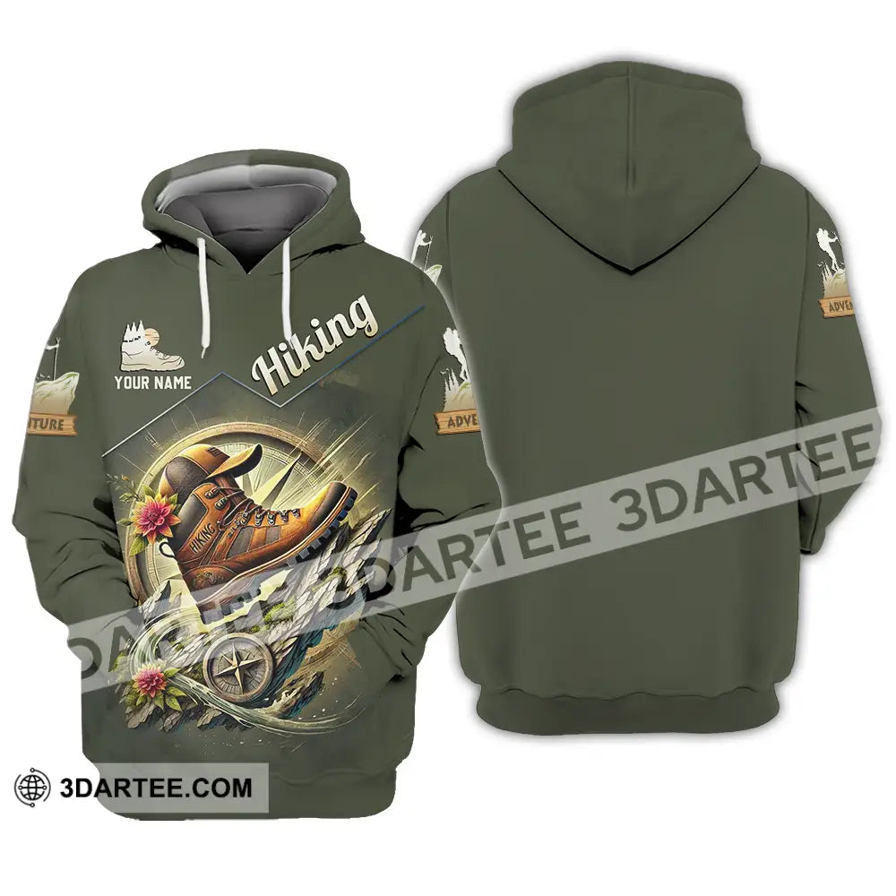 Unisex Shirt - Custom Text Shirt Hiking Hoodie / S T-shirt