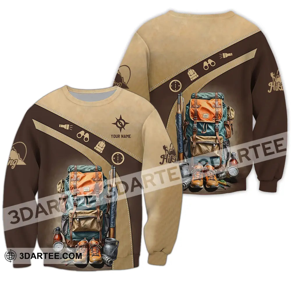 Unisex Shirt - Custom Text Shirt Hiking Shirt Long Sleeve / S T-shirt