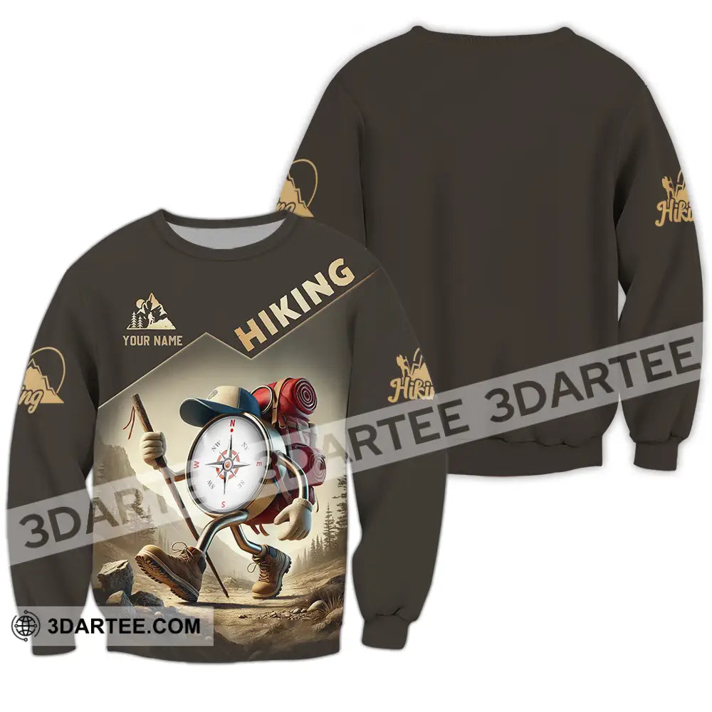 Unisex Shirt - Custom Text Shirt Hiking Shirt Long Sleeve / S T-shirt