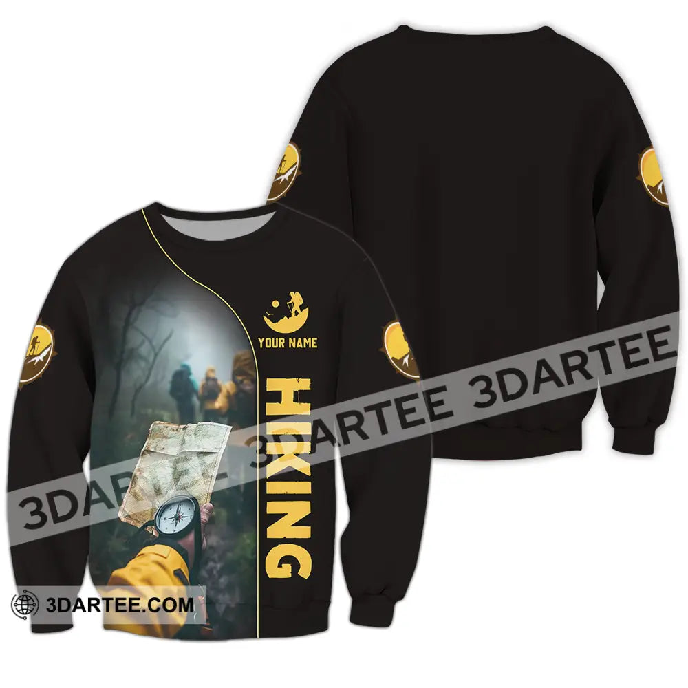 Unisex Shirt - Custom Text Shirt Hiking Shirt Long Sleeve / S T-shirt