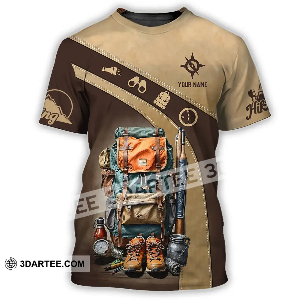 Unisex Shirt - Custom Text Shirt Hiking Shirt T-Shirt / S T-shirt