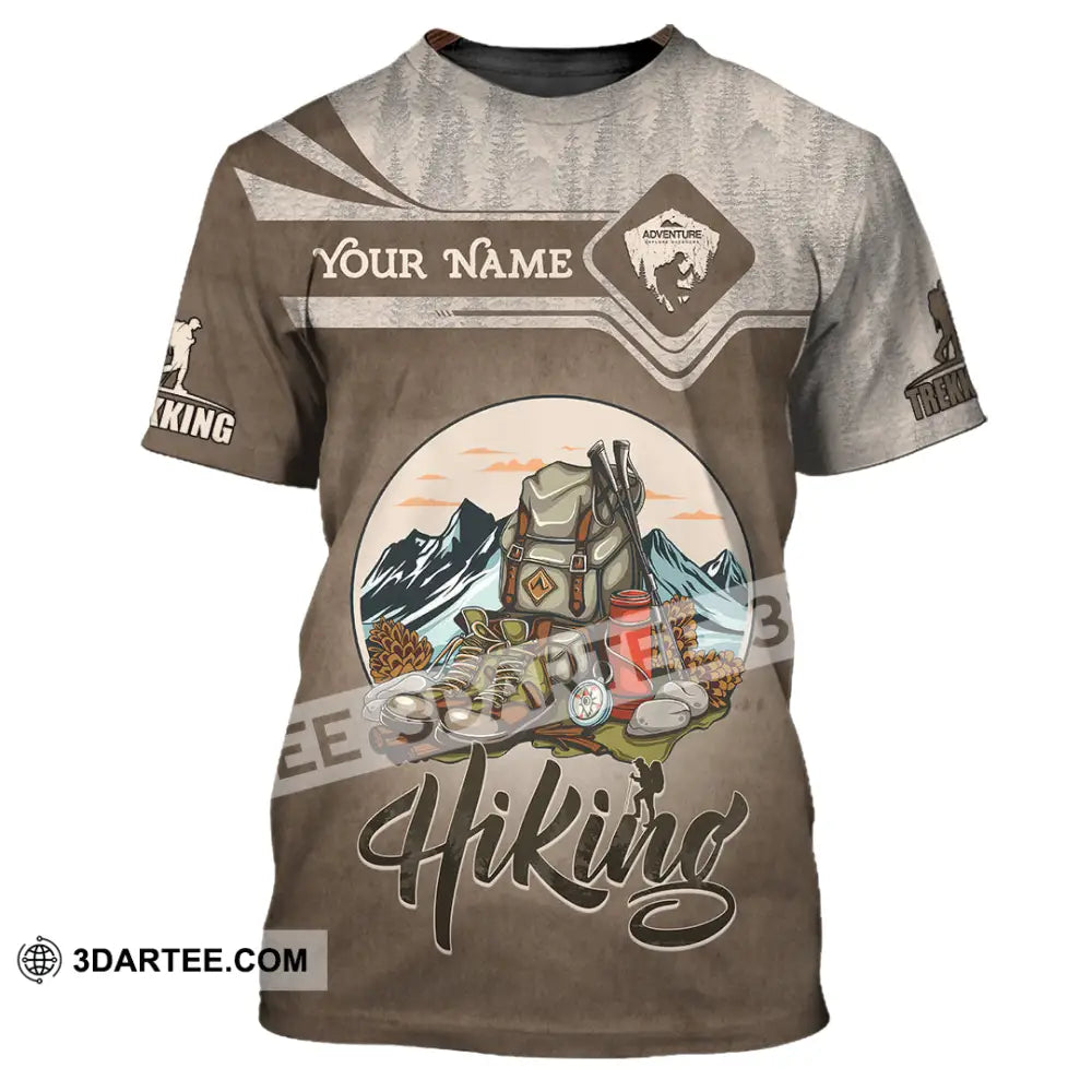 Unisex Shirt - Custom Text Shirt Hiking T-Shirt / S T-shirt