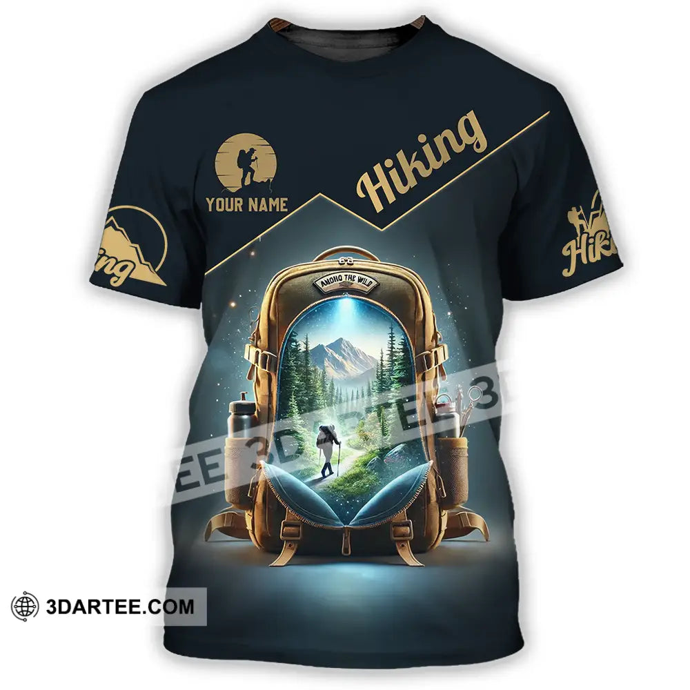 Unisex Shirt - Custom Text Shirt Hiking Shirt T-Shirt / S T-shirt