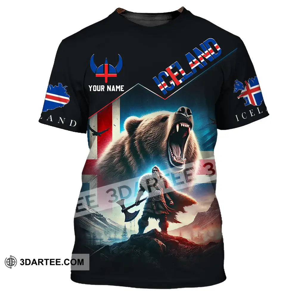 Unisex Shirt - Custom Text Iceland T-Shirt / S T-Shirt