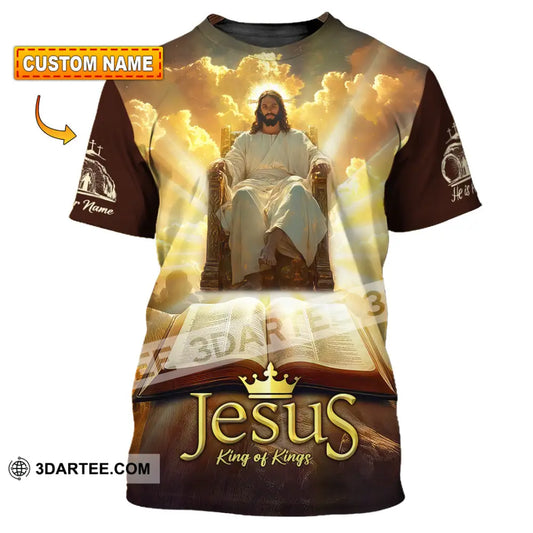 Unisex Shirt - Custom Text Jesus King Of Kings T-Shirt