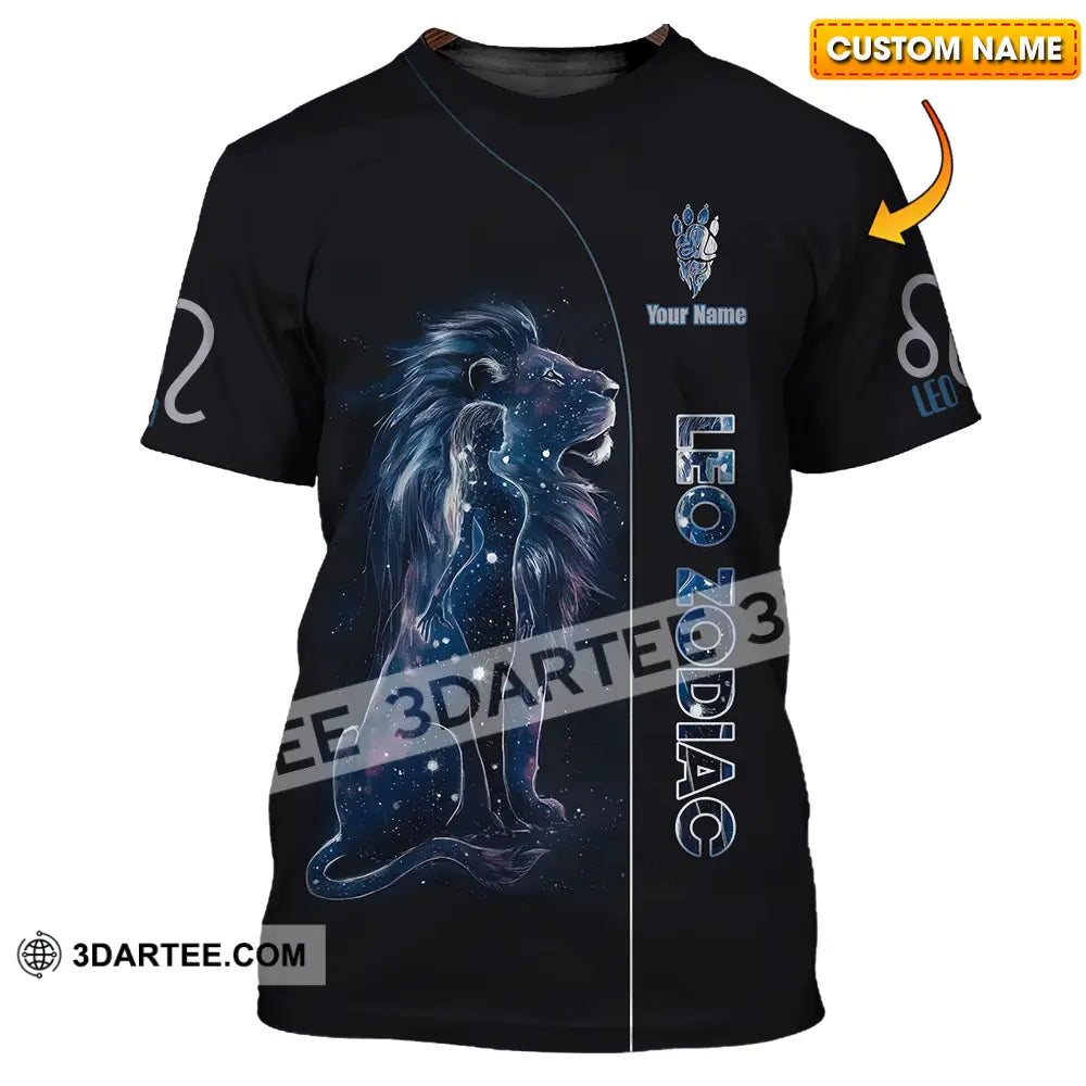 Unisex Shirt - Custom Text Leo Zodiac T-Shirt