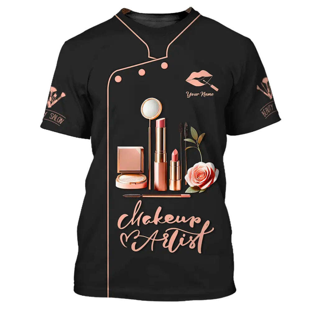 Unisex Shirt - Custom Text Shirt Makeup Artist Shirt T-Shirt / S T-shirt
