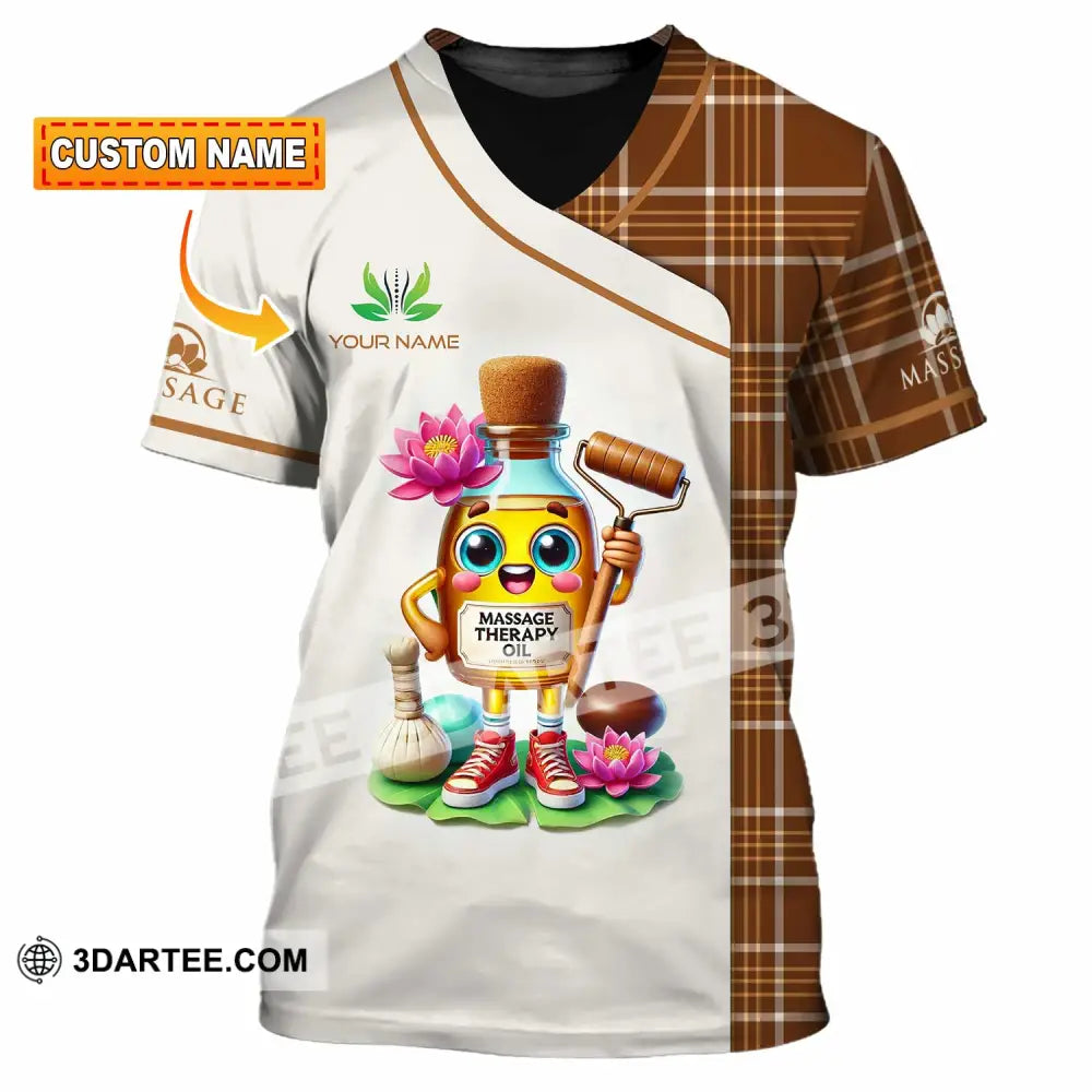 Unisex Shirt - Custom Text Massage Therapy Oils T-Shirt