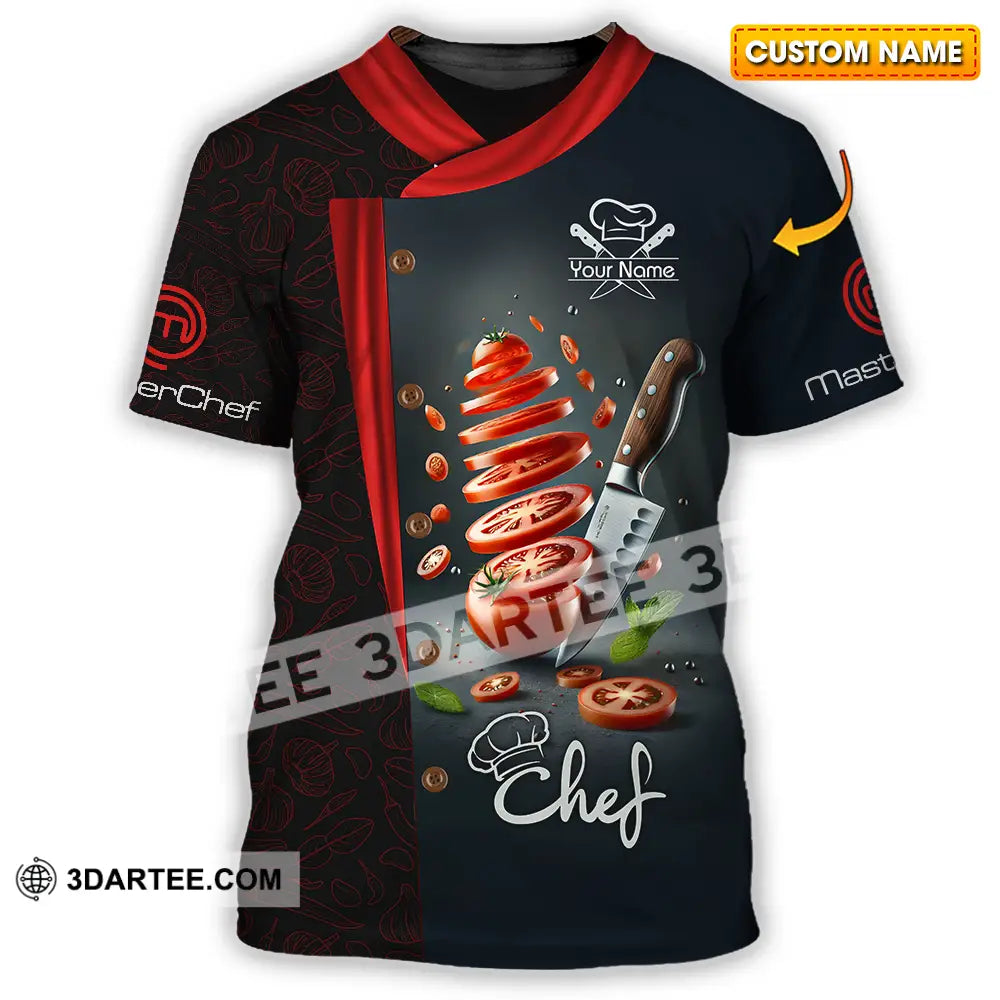 Unisex Shirt - Custom Text Shirt Master Chef Shirt T-shirt