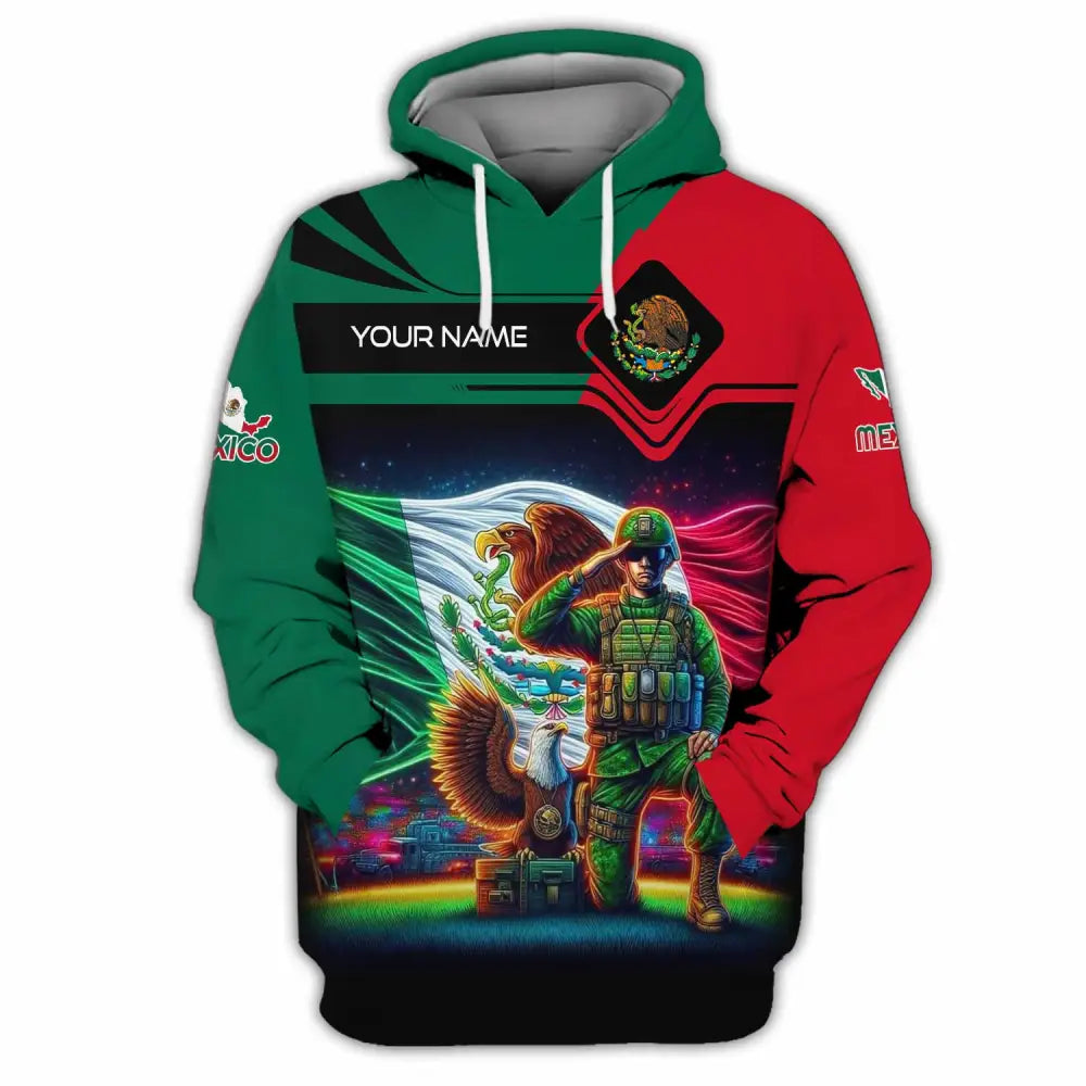 Unisex Shirt - Custom Text Shirt Mexico Hoodie / S T-shirt