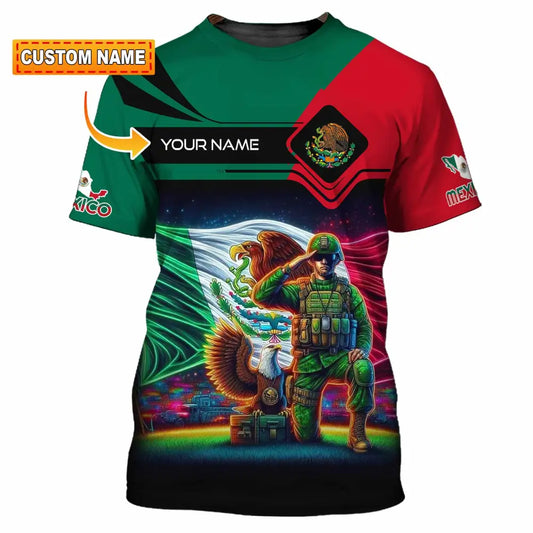 Unisex Shirt - Custom Text Shirt Mexico T-shirt