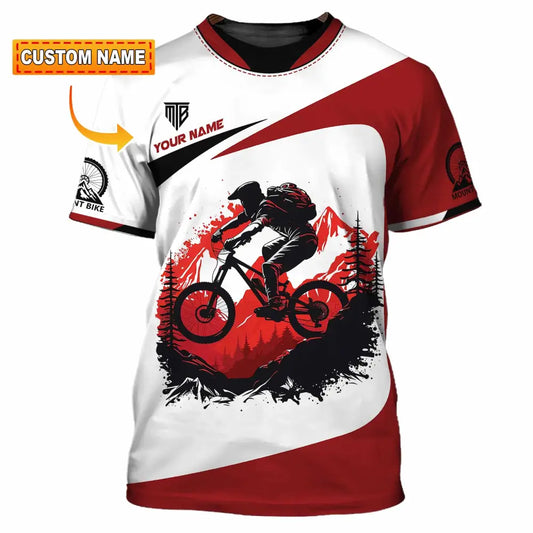 Unisex Shirt - Custom Text Mountain Bike Shirt T-shirt