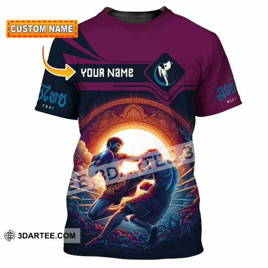 Unisex Shirt - Custom Text Shirt Muay Thai Shirt T-shirt