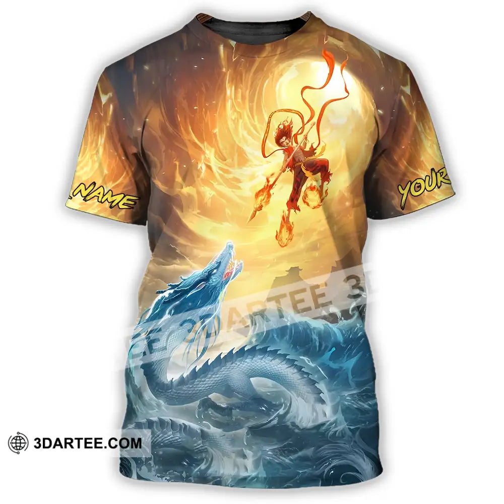 Unisex Shirt - Custom Text Shirt Ne Zha Shirt T-Shirt / S T-shirt