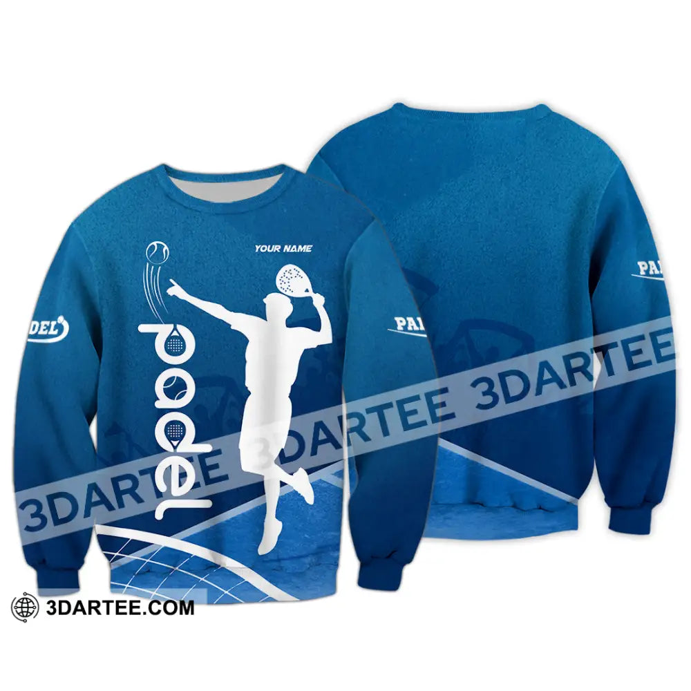 Unisex Shirt - Custom Text Shirt Padel Shirt Long Sleeve / S T-shirt