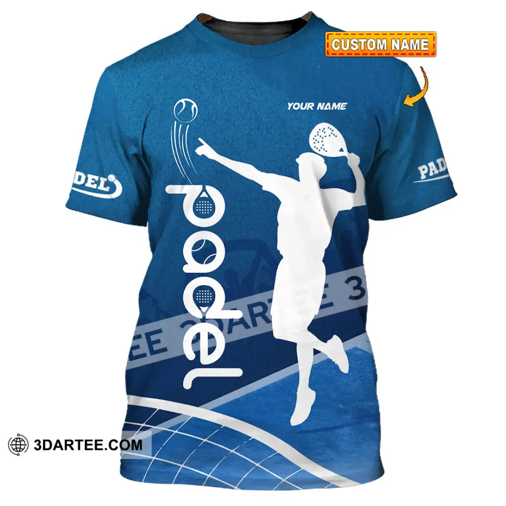 Unisex Shirt - Custom Text Shirt Padel Shirt T-shirt