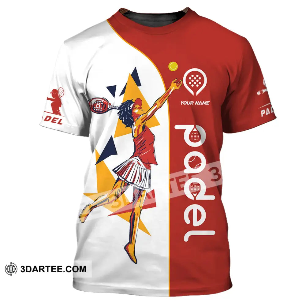 Unisex Shirt - Custom Text Shirt Padel T-Shirt / S T-shirt