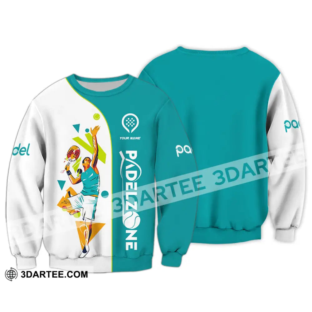 Unisex Shirt - Custom Text Shirt Padel Zone Shirt Long Sleeve / S T-shirt