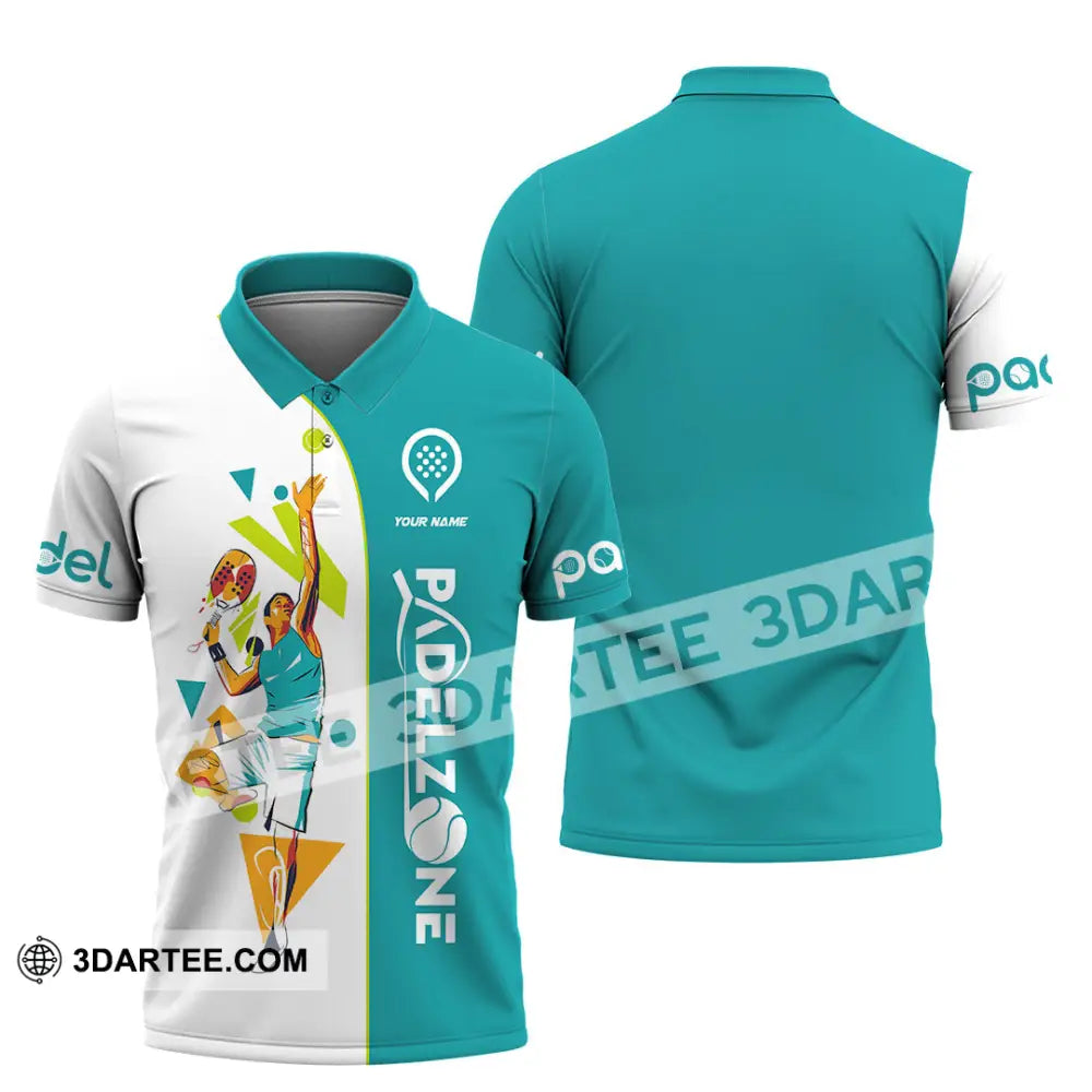 Unisex Shirt - Custom Text Shirt Padel Zone Shirt Polo Shirt / S T-shirt