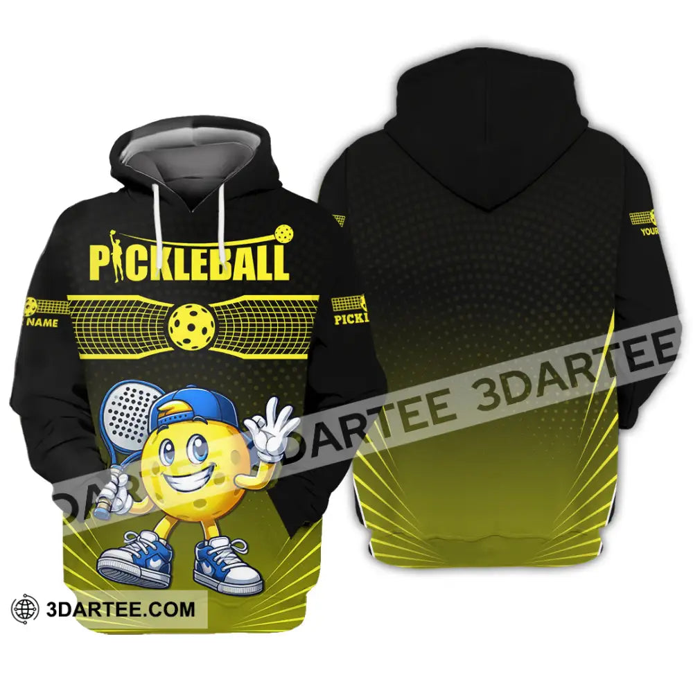 Unisex Shirt - Custom Text Shirt Pickle Ball Shirt Hoodie / S T-shirt