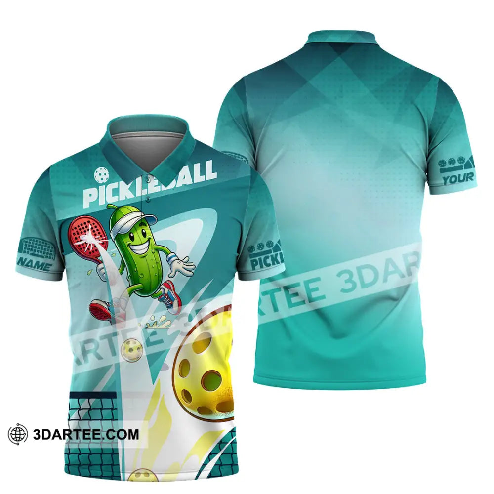 Unisex Shirt - Custom Text Shirt Pickle Ball Shirt Polo Shirt / S T-shirt