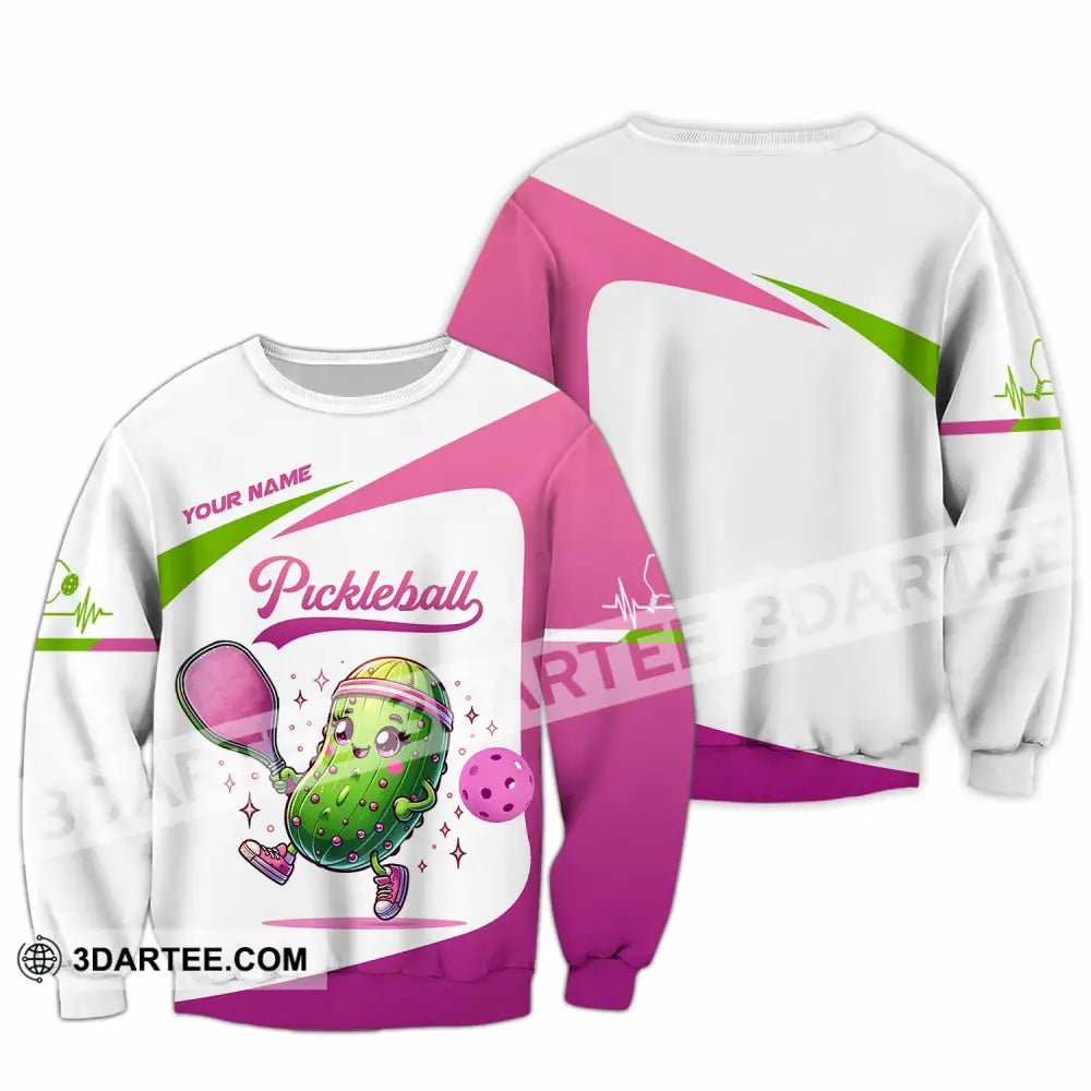 Unisex Shirt - Custom Text Shirt Pickleball Shirt Long Sleeve / S T-shirt