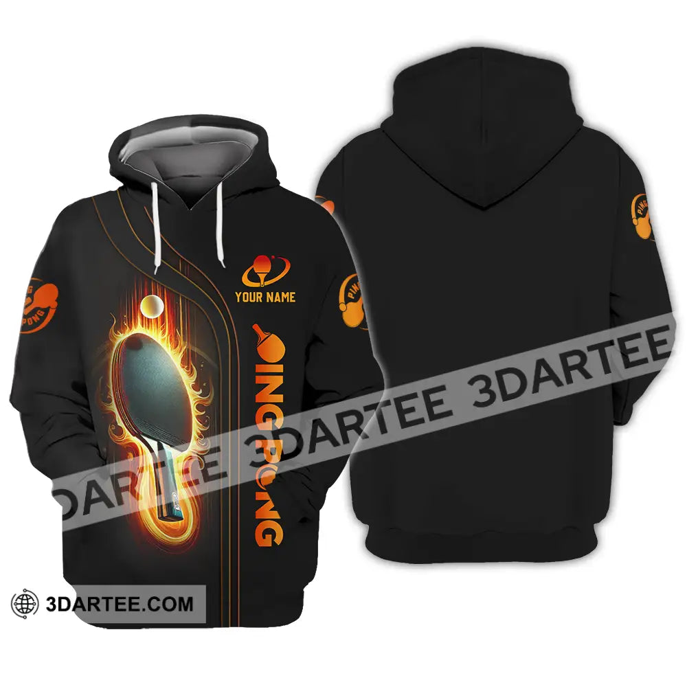 Unisex Shirt - Custom Text Shirt Ping Pong Shirt Hoodie / S T-shirt