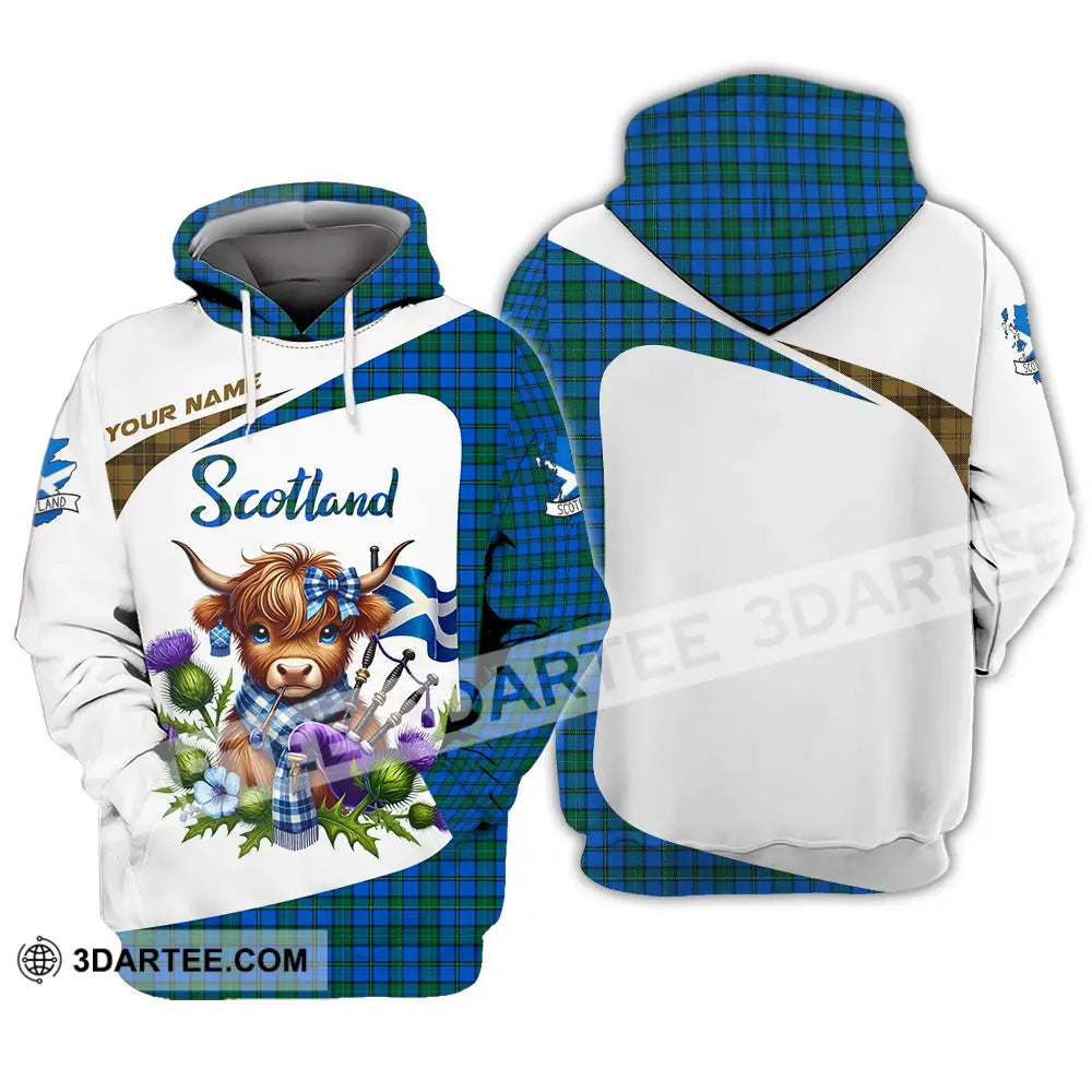Unisex Shirt - Custom Text Shirt Scotland Highland Cow Shirt Hoodie / S T-shirt