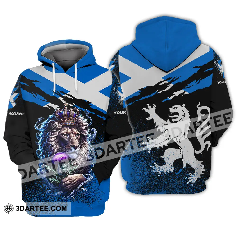 Unisex Shirt - Custom Text Scotland Hoodie / S T-Shirt