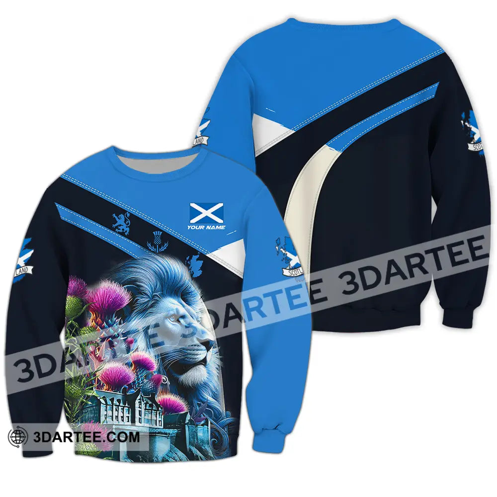 Unisex Shirt - Custom Text Shirt Scotland Shirt Long Sleeve / S T-shirt