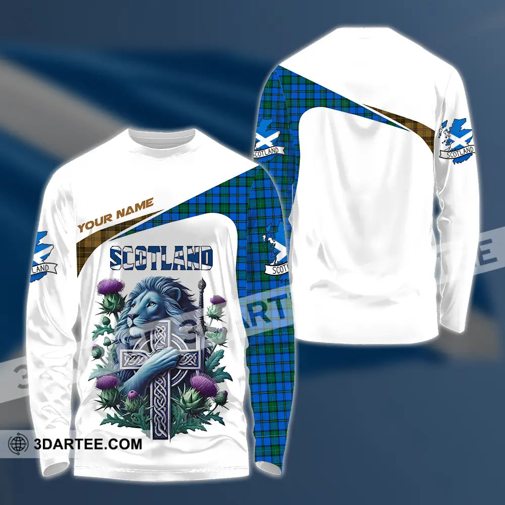 Unisex Shirt - Custom Text Shirt Scotland Shirt Long Sleeve Shirt / S T-shirt