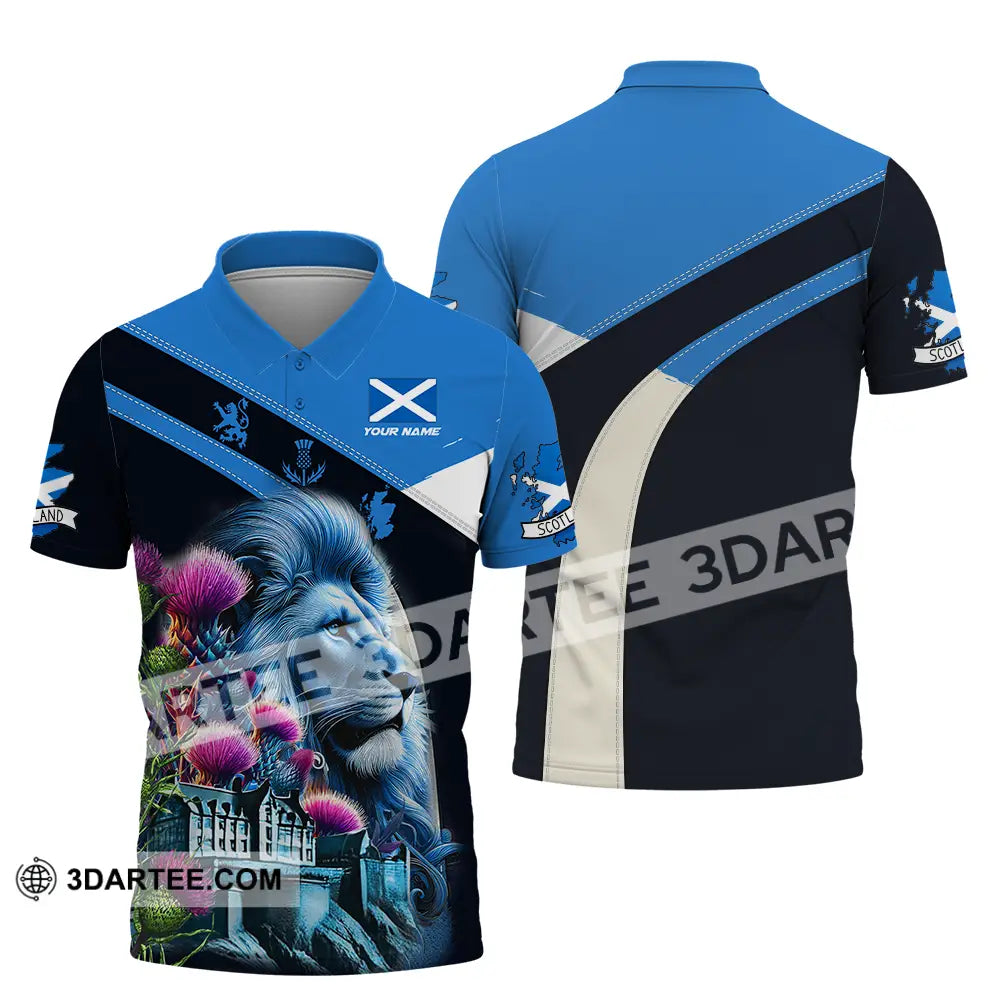 Unisex Shirt - Custom Text Shirt Scotland Shirt Polo Shirt / S T-shirt
