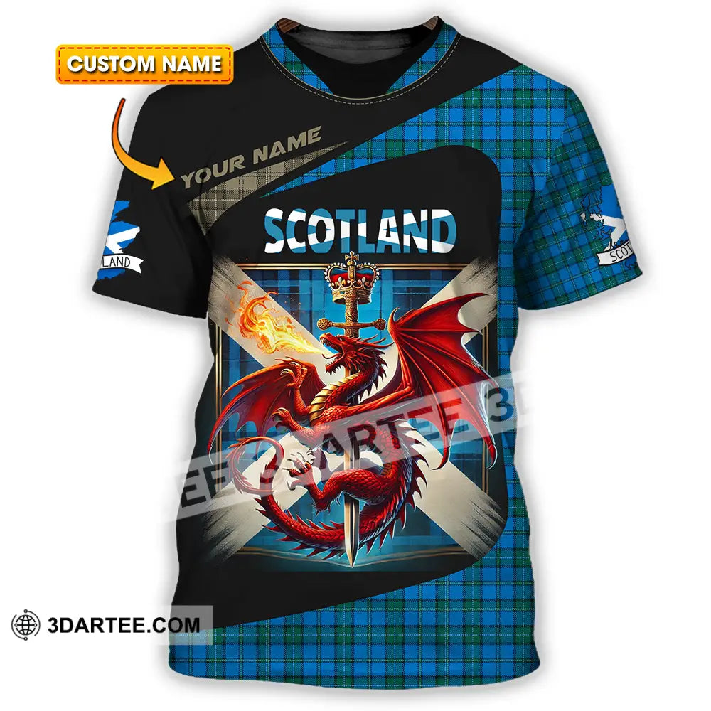 Unisex Shirt - Custom Text Shirt Scotland Shirt T-shirt