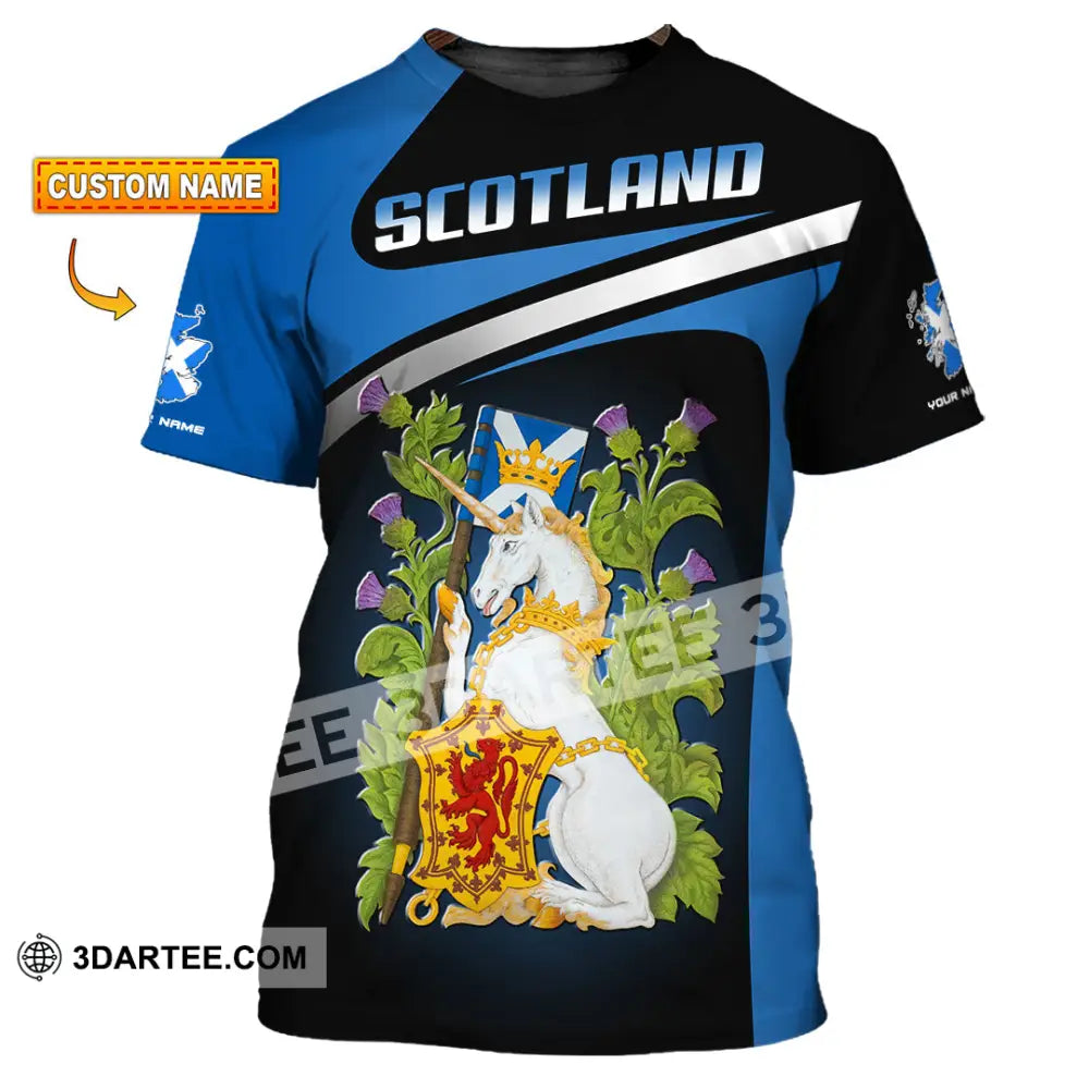 Unisex Shirt - Custom Text Shirt Scotland Shirt T-shirt