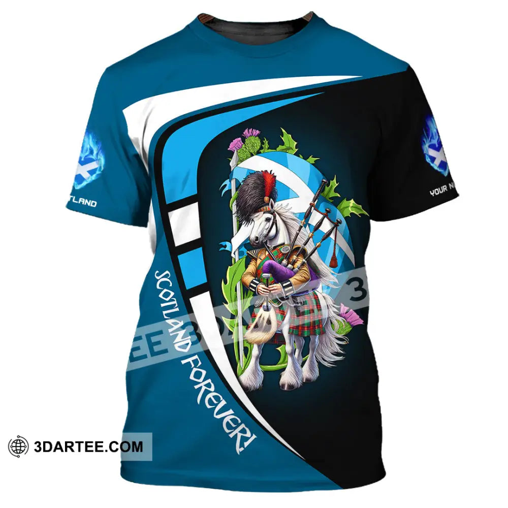 Unisex Shirt - Custom Text Shirt Scotland Shirt T-Shirt / S T-shirt