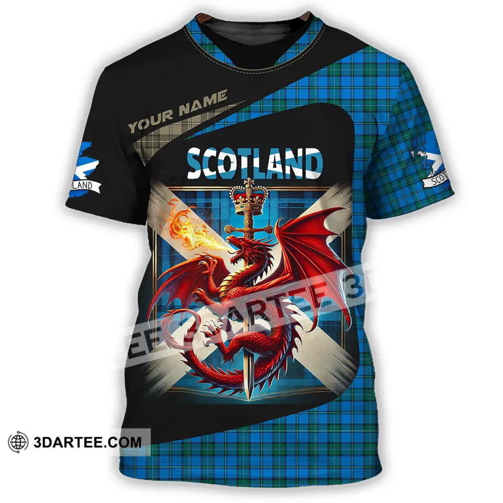 Unisex Shirt - Custom Text Shirt Scotland Shirt T-Shirt / S T-shirt