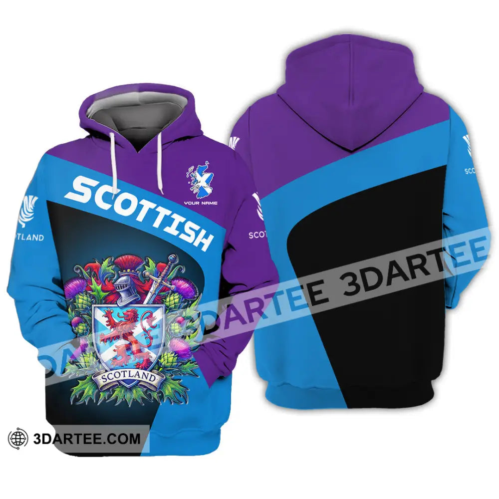 Unisex Shirt - Custom Text Shirt Scottish Shirt Hoodie / S T-shirt