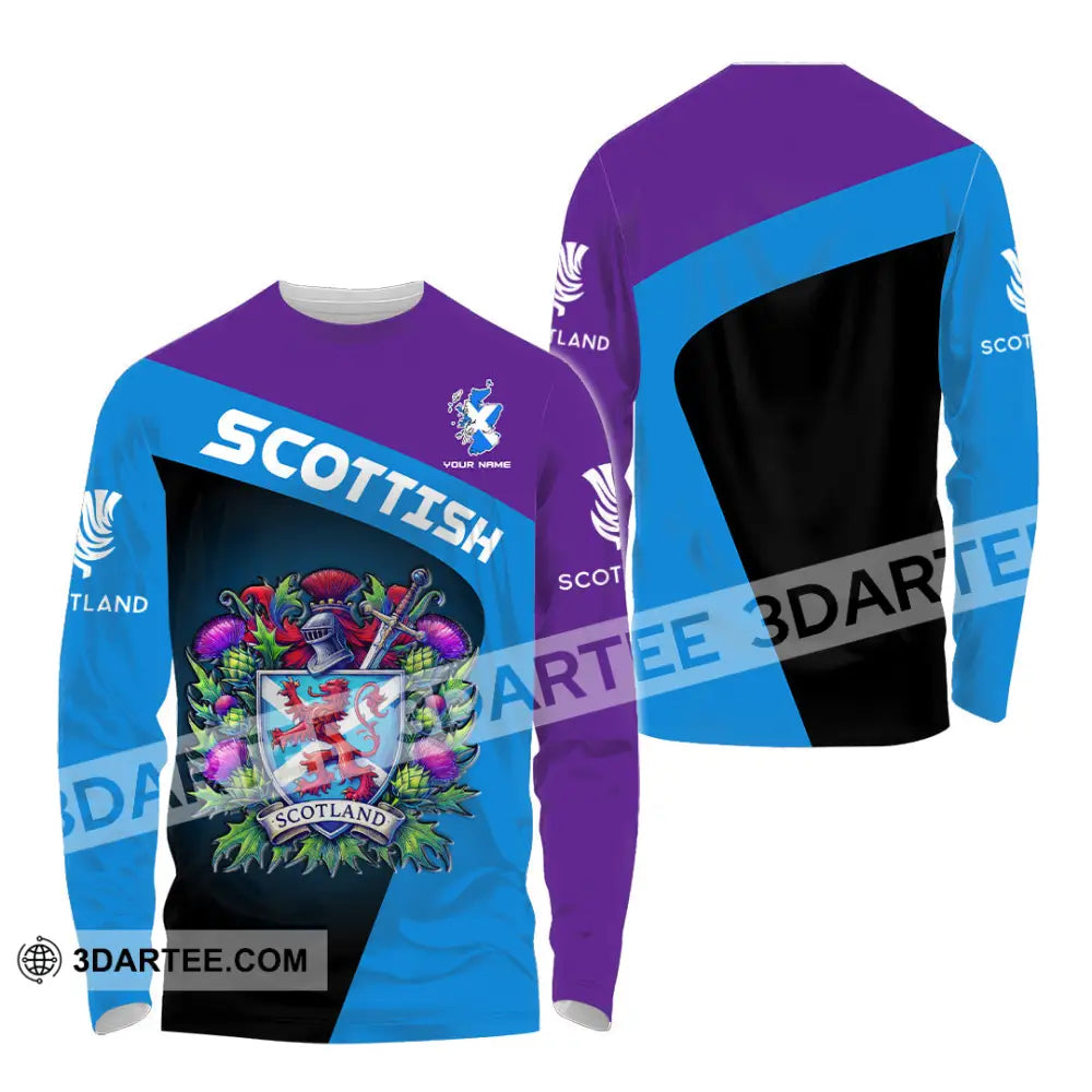 Unisex Shirt - Custom Text Shirt Scottish Shirt Long Sleeve Shirt / S T-shirt